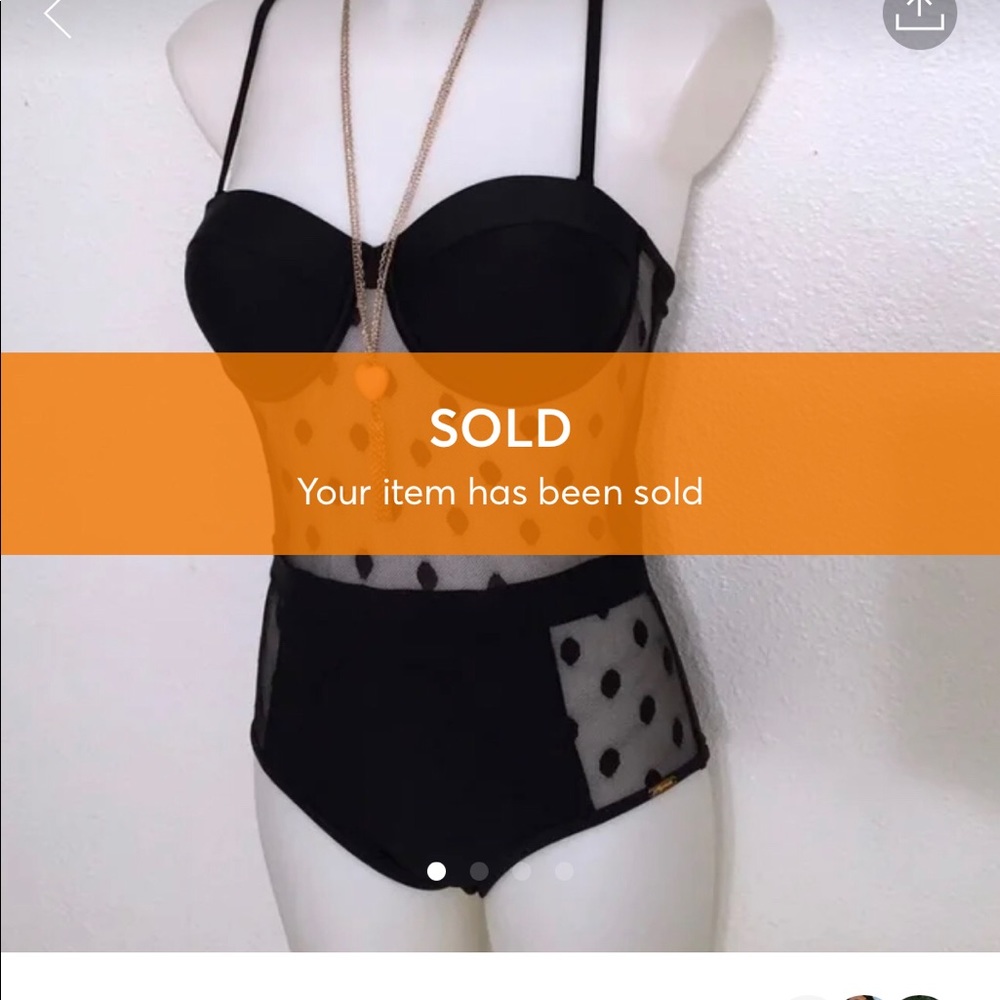 Mesh Polkadot One Piece
